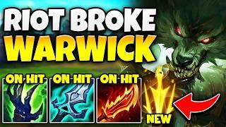 Riot just completely broke Warwick with this Lethal Tempo Rework... (TOP LANE BULLY)