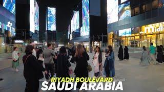 Riyadh, Saudi Arabia Night Life | Riyadh Boulevard Walking Tour - 4K