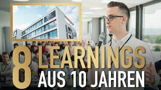 8 Learnings aus 10 Jahren als Unternehmer - BAULIG Vortrag (mit Andreas Baulig)