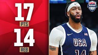 Anthony Davis' DOUBLE-DOUBLE Performance Leads Team USA Over Australia | July 15, 2024