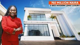 INSIDE A ₦700M ($412K) ULTRA-MODERN 5-BEDROOM DREAM HOME WITH PENTHOUSE FLOOR IN LEKKI | PURE LUXURY