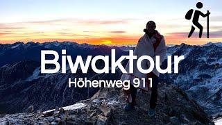 Mainzer Höhenweg, Biwak und Sonnenaufgang auf 3247m