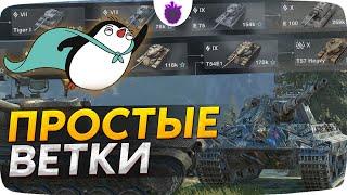 САМЫЕ ЛЕГКИЕ ВЕТКИ — Прокачай их за 5 ДНЕЙ // WoT Blitz