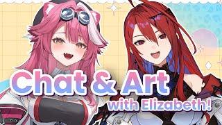 【COLLAB】CHAT & ART w/ Liz!  #hololiveEnglish #holoJustice