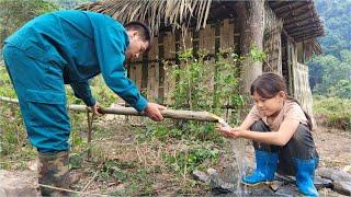 The uncle went to find a water source to bring water for the girl's daily activities.