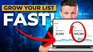 How To Build Your Email List FAST (And For FREE)- 4 Steps To 100,000 Subscribers