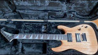 UNBOXING JACKSON JS22 NATURAL OIL ELECTRIC GUITAR AND JACKSON CASE