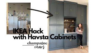 IKEA Havsta Hack - storage space and coffee nook!