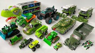 Dinosaur Monster Truck Toys JCB: Lắp Ráp Ôtô Đồ Chơi Biến Hình Màu Xanh & Siêu Anh Hùng Mới