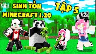 REDHOOD THỬ THÁCH 24 GIỜ SINH TỒN MINECRAFT 1.20 SIÊU KHÓ TẬP 5*MỀU TÌM ĐƯỢC NGÔI LÀNG CỦA CHỊ PANDA