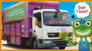 Garbage Trucks For Kids and MORE Big Trucks | Gecko's Real Vehicles