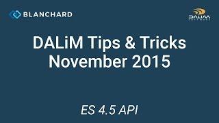 DALiM Tips & Tricks Webinar — November 2015