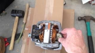 Metal Scrapping A Dryer Motor For Extra Cash