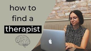 how to find a therapist