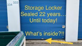 Storage Locker Sealed 22 Years why??? What's inside?