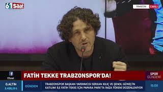 Fatih Tekke Trabzonspor'a 5 yıllık imzayı attı
