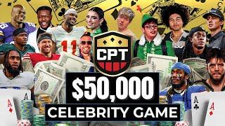 50 NFL ATHLETES VS SKETCH & MORE IN $50,000 POKER GAME | Celebrity Poker Tour