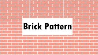 How to make Brick Pattern in illustrator | Adobe Illustrator