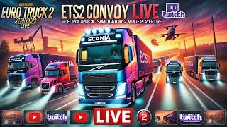  ETS2 Convoy Live | Euro Truck Simulator 2 Multiplayer LIVE | ETS2 Gameplay