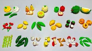 Mini Fruits And Veggies| DIY How To Make Polymer Clay Miniature Vegetable