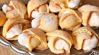 Shell cookies, soft as ice cream. Cookie recipe.