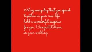 Wedding messages for the bride and groom