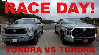 2021 vs 2022 Toyota Tundra Drag & Rolling Drag Race! – Again just for fun!