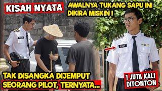 AWALNYA TUKANG SAPU INI DIKIRA MISKIN ! TAK DISANGKA DIJEMPUT SEORANG PILOT, TERNYATA DIA SEBENARNYA