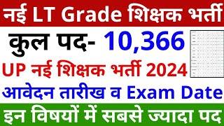 10366 LT Grade Teacher Vacancy Notification | UP New LT Grade Teacher Vacancy | LT Grade Exam Date