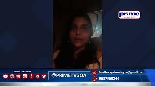 A domestic tourist narrating her experience with local tourist taxi versus Goa Miles at Vagator.