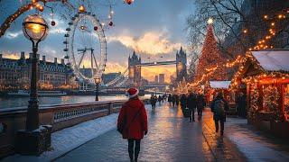 London, England - Christmas Wonderland - 4K HDR Walking Tour