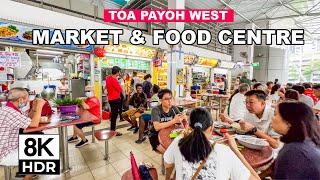 Singapore Food Center Tour | Toa Payoh West Market & Food Centre 