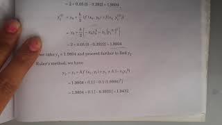 Euler's Modified Method ( lect 3)