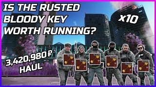 WE USED THE RUSTED BLOODY KEY 10 TIMES  | Escape From Tarkov 0.13.5