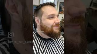 His First ever beard trim #barber #hairtransformation #beard #hair