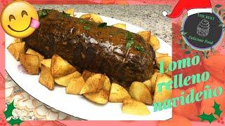 Lomo de Res Relleno al Horno en Salsa 