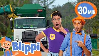 Garbage Trucks! | Blippi Songs | Educational Songs For Kids