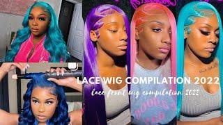 LACE FRONT WIG INSTALLATION COMPILATION 2022 🟪