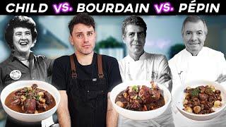 Coq au Vin CAGE MATCH: Julia Child vs. Jacques Pépin vs. Anthony Bourdain