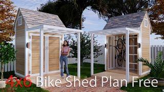 4x6 Bike Shed Plan Free