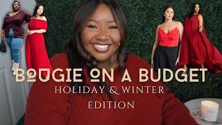 BOUGIE on a BUDGET | Holiday & Winter Outfit Ideas | How to Style a Large Belly | FROMHEADTOCURVE