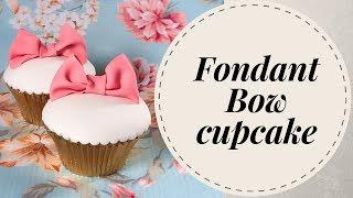 Fondant bow cupcakes for Girls' birthday (3 mins) | Irma's Fondant Cakes
