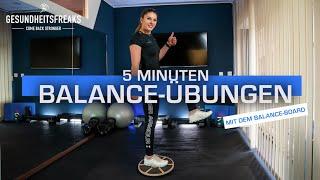 5 MIN BALANCE-ÜBUNGEN - mit dem Balance-Board