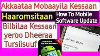 Akkaataa Bilbilaa Kessaan Itti Haaromsitaan | How to update Software on Android phone |