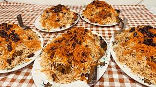 طرز تهیه قابلی پلو برای مهمانی های بزرگ به طریق خیلی ساده خوشمزه ترین قابلی که تا حالا خوردم