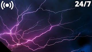 Heavy Thunderstorm Sounds for Sleeping & Relaxing | Heavy Rain & Thunder Sounds