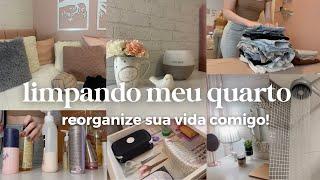 FAXINA NO QUARTO | fiz uma SUPER limpeza e organização