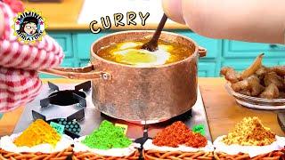 보글보글 미니어처 버터 치킨 카레 요리하기 (인도 다녀옴ㅋㅋ)│yummy miniature butter chicken curry│Miniature Cooking│미니어처 요리