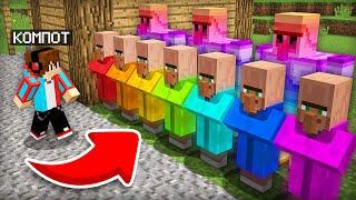 ВСЕ ЖИТЕЛИ СТАЛИ РАДУЖНЫМИ В МАЙНКРАФТ | Компот Minecraft