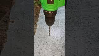 DRILLING: 0.5 mm steel sheet vs Zitrek Green 12 Li-ion cordless screwdriver + 6.5 drill